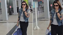 trisha-at-chennai-airport